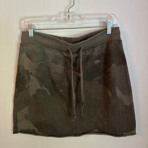 Alternative Apparel Womens Medium Green Camo Mini Skirt